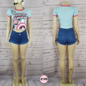 marvel small crop top